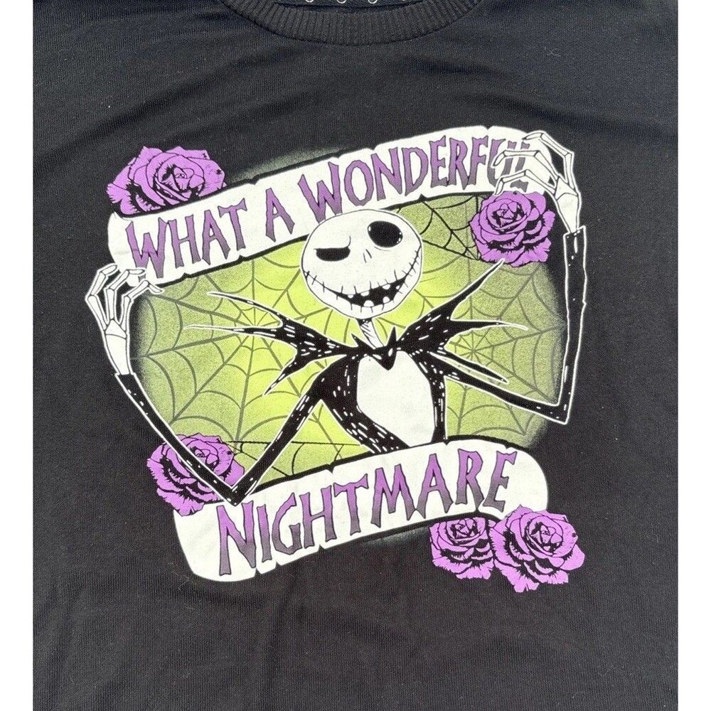 Disney Nightmare Before Christmas Sweater Sleep Shirt Sz Med Wonderful Nightmare